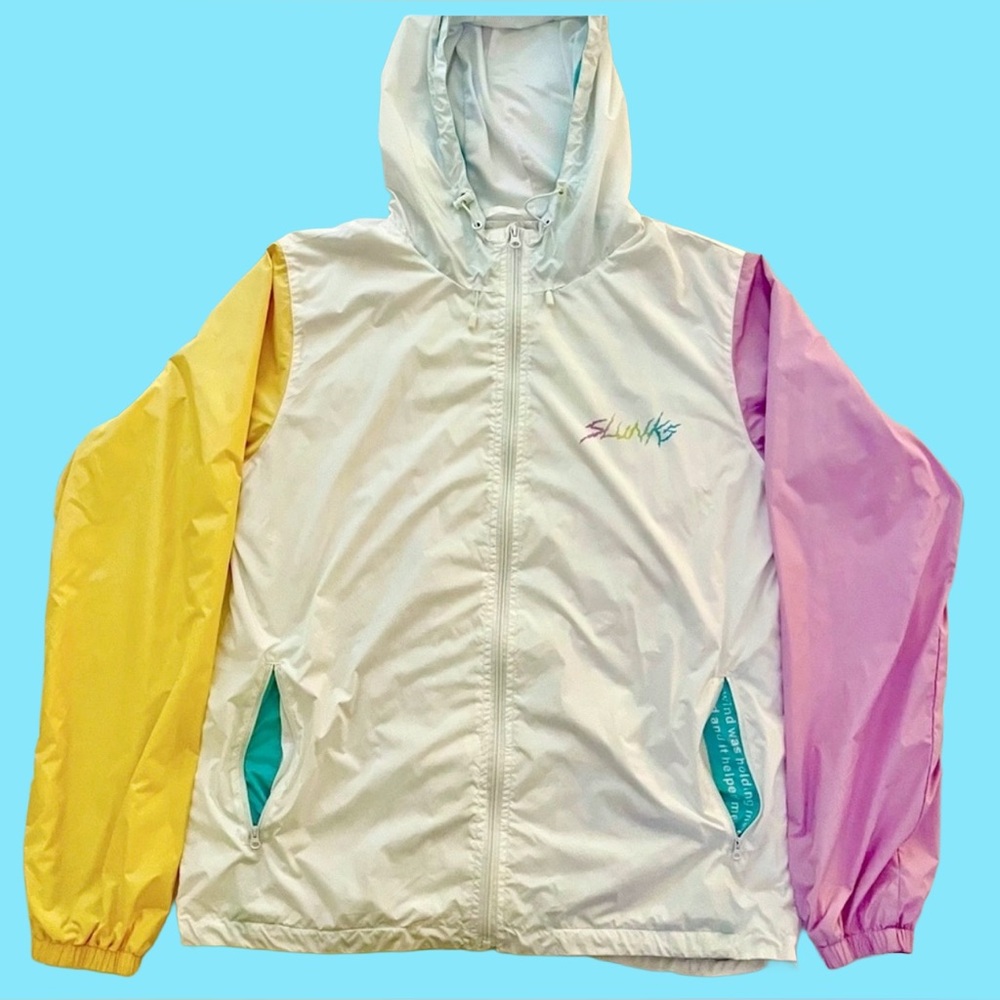 Slunks RARE Color Block Windbreaker Limited Release Men’s Size M - Picture 7 of 16